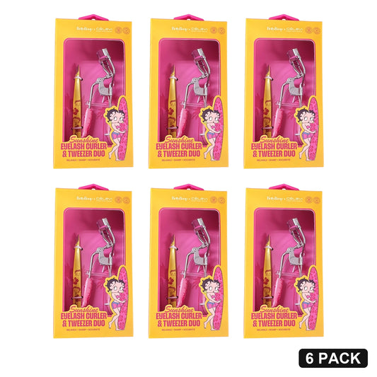 Betty Boop Sunshine Eyelash Curler & Tweezer Duo - Pack of 6
