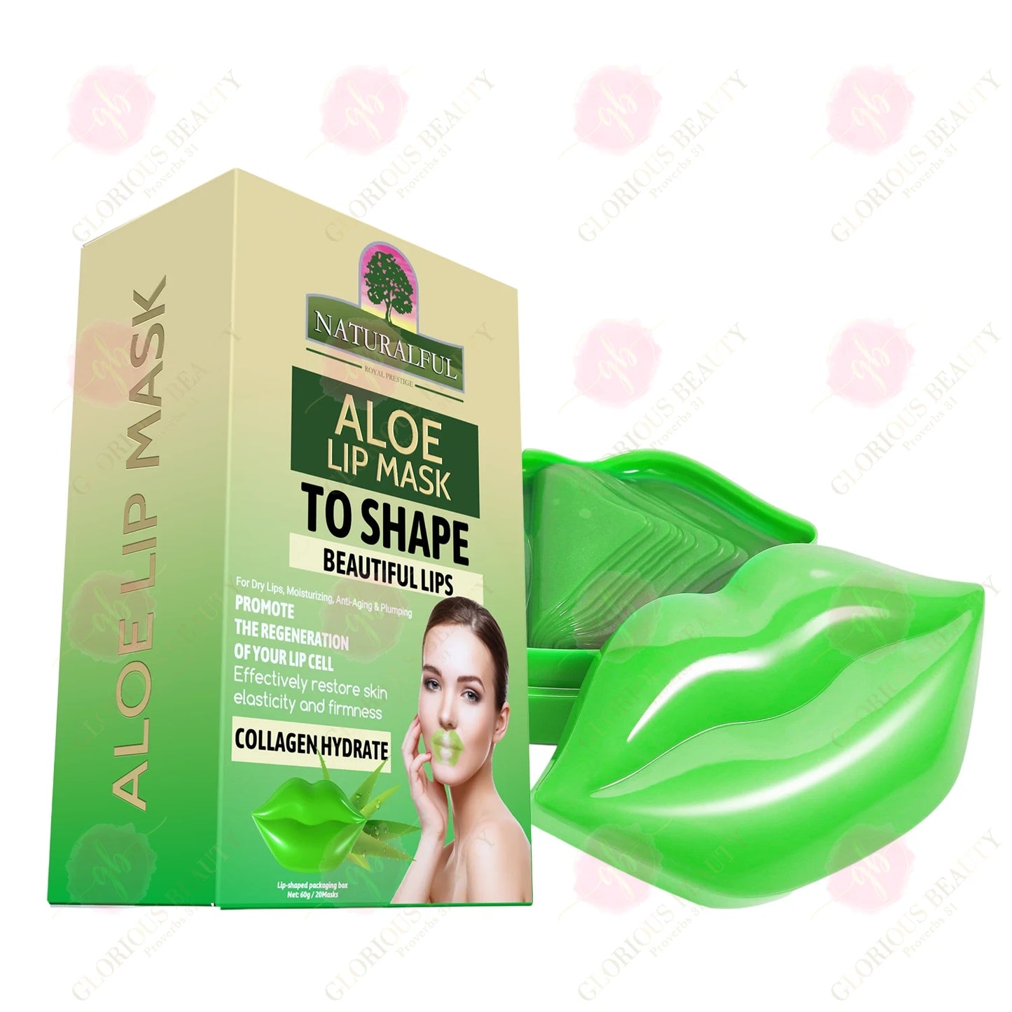 Aloe Vera Lip Mask - 100PCS