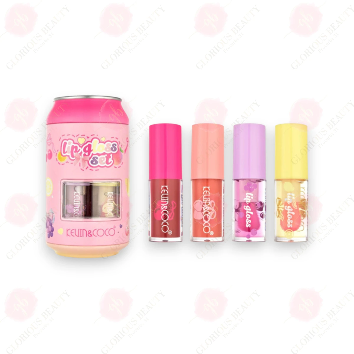 Fruit Satin Lip Gloss 4-Piece - 12PCS