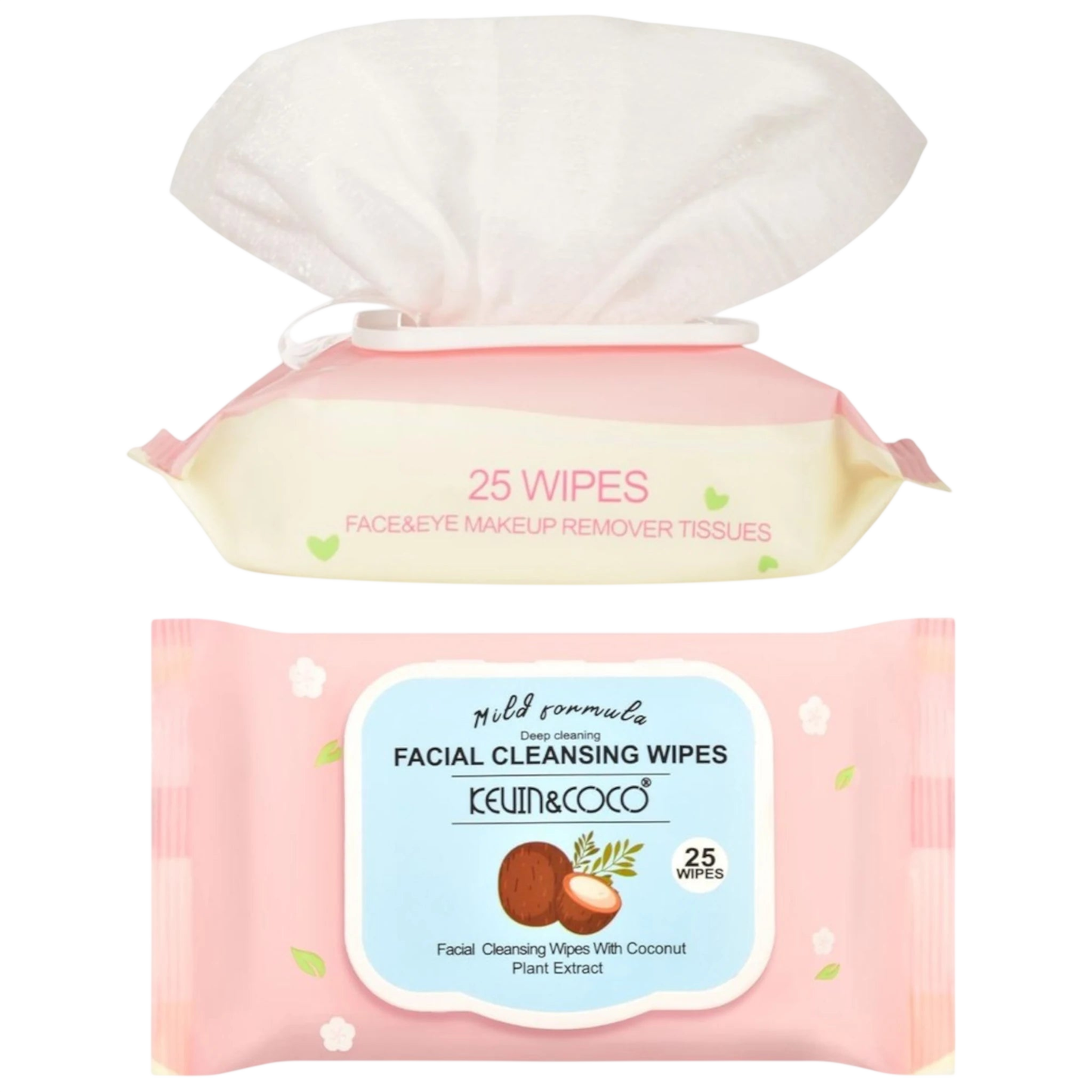 Coconut Facial Cleansing Wipes - 12PCS