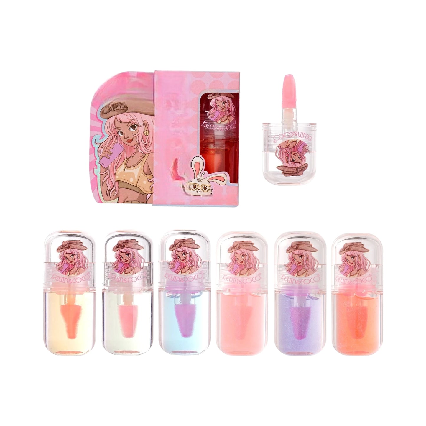 Animal Rhapsody Temperature Change Lip Oil - 24PCS