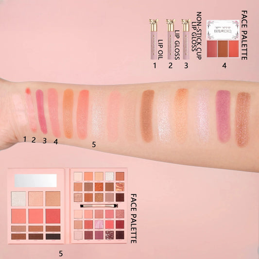 Secret Garden Makeup Set: Eyeshadow, Blush & Lip Gloss