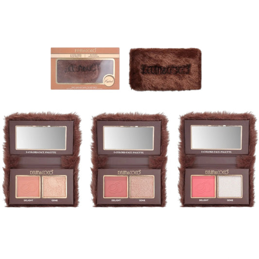 Hazelnut Blush + Highlight Palette - 24PCS