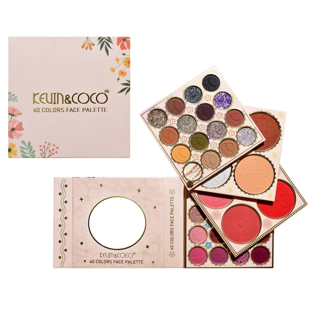 Flowers 40 Colors Face Palette