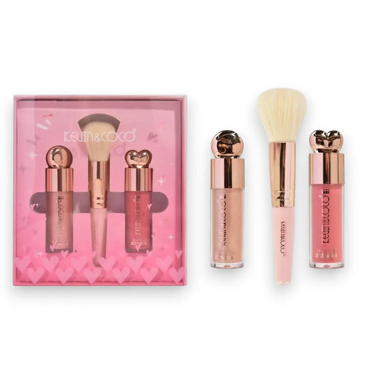 Highlight + Blush + Brush Set KC03 6PCS x 1 Display