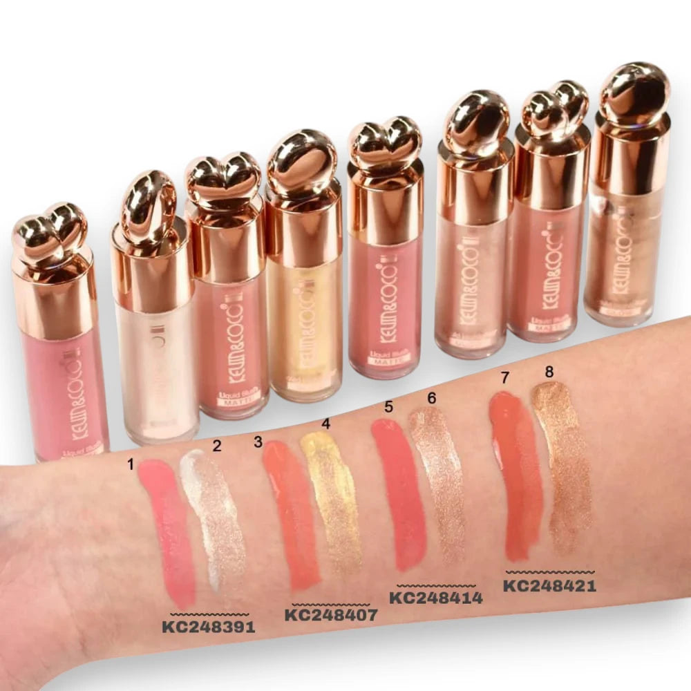 Highlight + Blush + Brush Set KC03 6PCS x 1 Display
