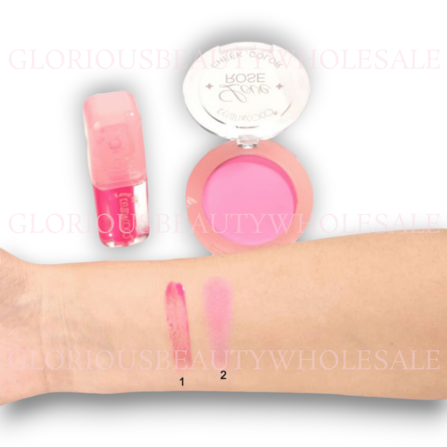 Still Lover Blush and Lip Gloss Set - 12PCS