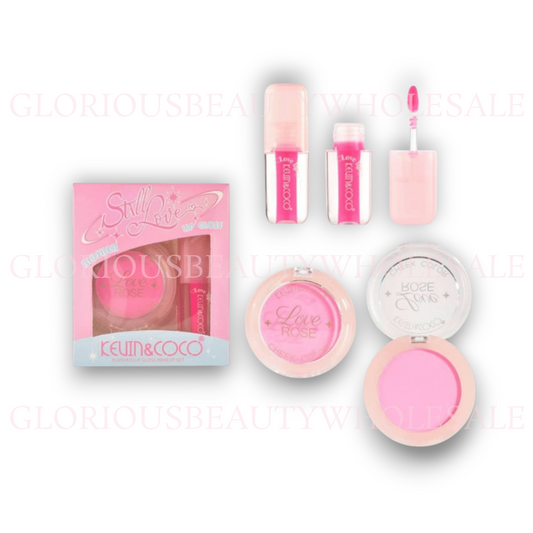 Still Lover Blush and Lip Gloss Set - 12PCS