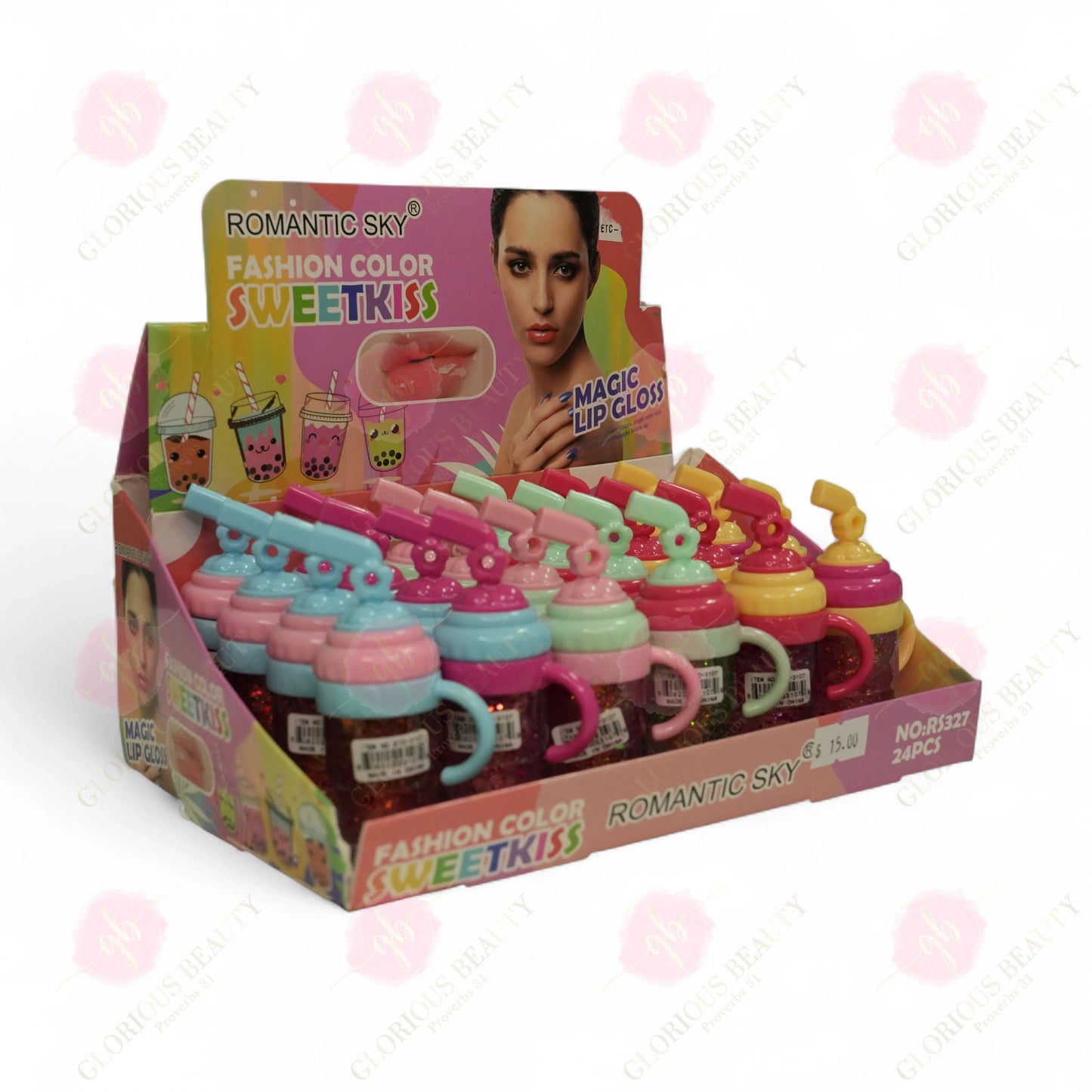 Fashion Color Sweet Kiss Magic Lip Gloss - 24PCS