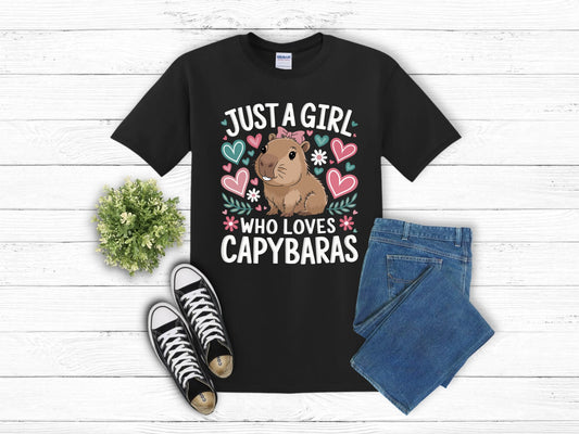 Just A Girl Who Loves Capybaras Shirt #2