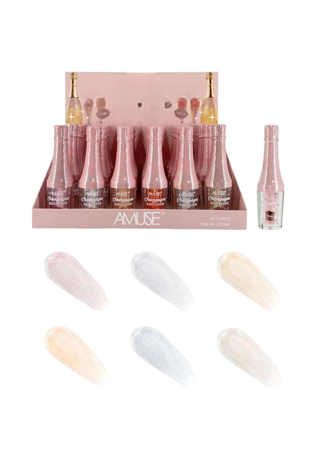 Champagne Kiss Gloss - 24PCS