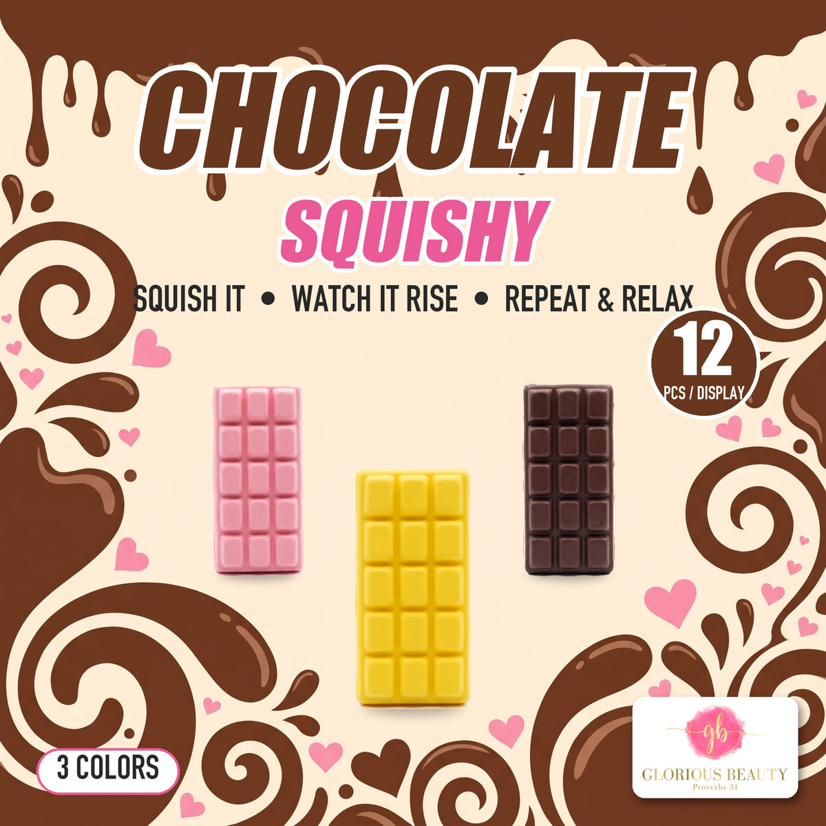 Chocolate Bar Squishy Toy by Glorious Beauty, photo 2