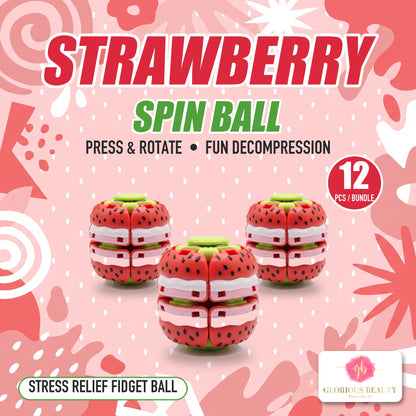 Strawberry Fidget Spin Ball by Glorious Beauty
