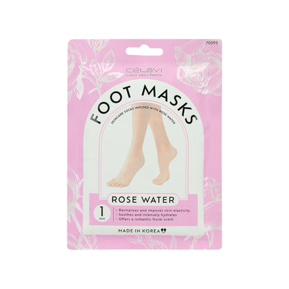 Rose Water Foot Mask - 1 Pair (Bundle of 12)