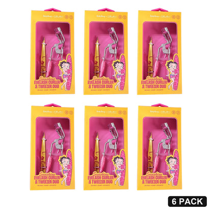 Betty Boop Sunshine Eyelash Curler & Tweezer Duo - Pack of 6