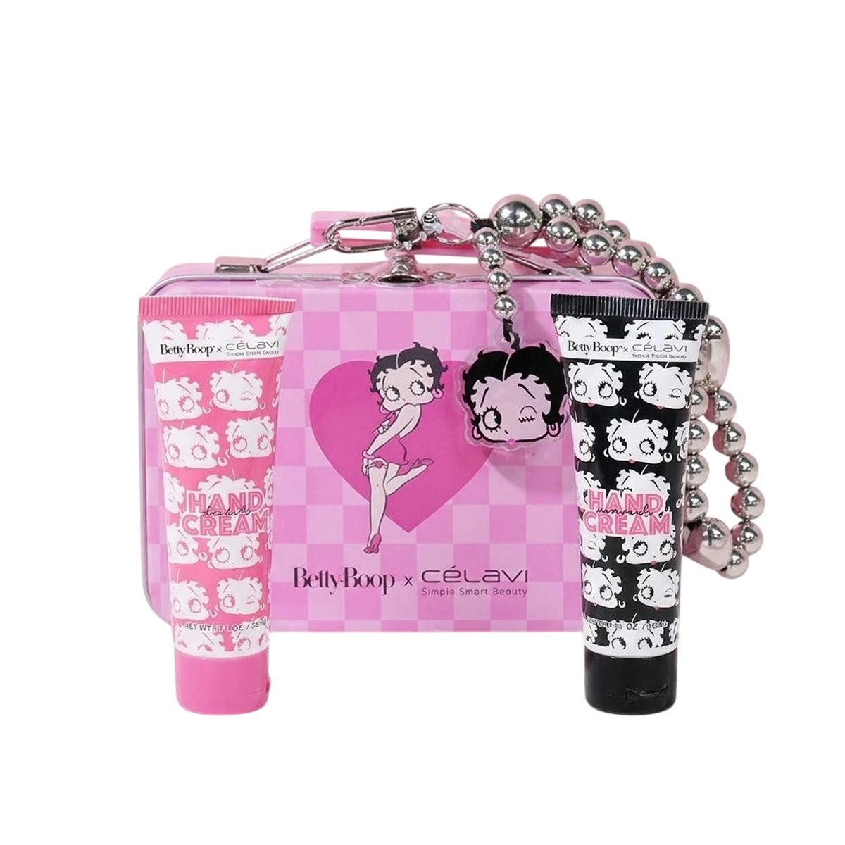 Betty Boop 2 Piece Hand Cream Set with Tin Case - Pack of 4