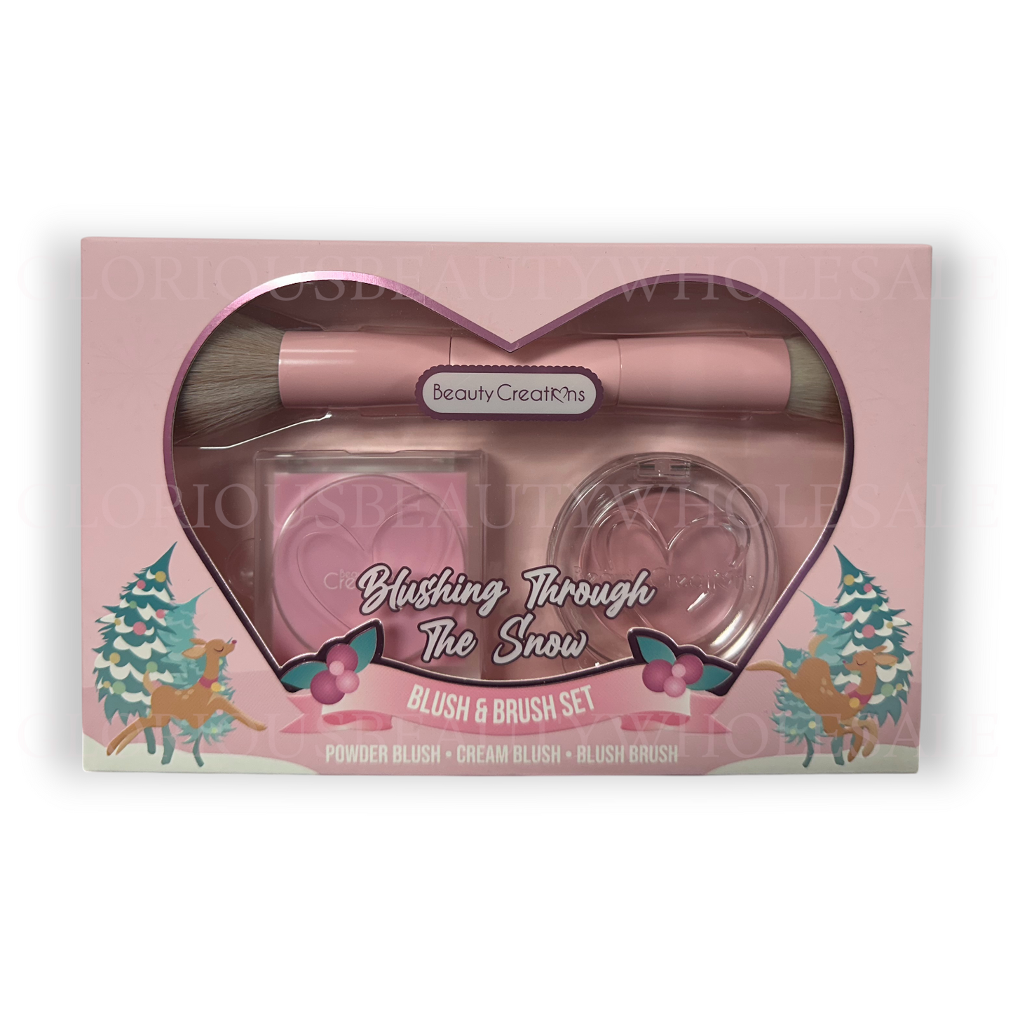 Blushing Through The Snow Blush & Brush Set