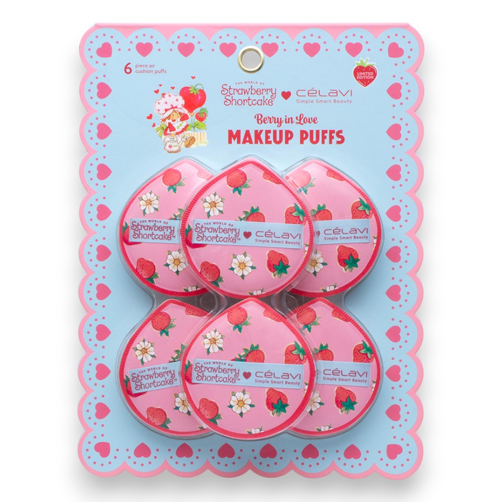 Berry in Love 6pc Makeup Puffs