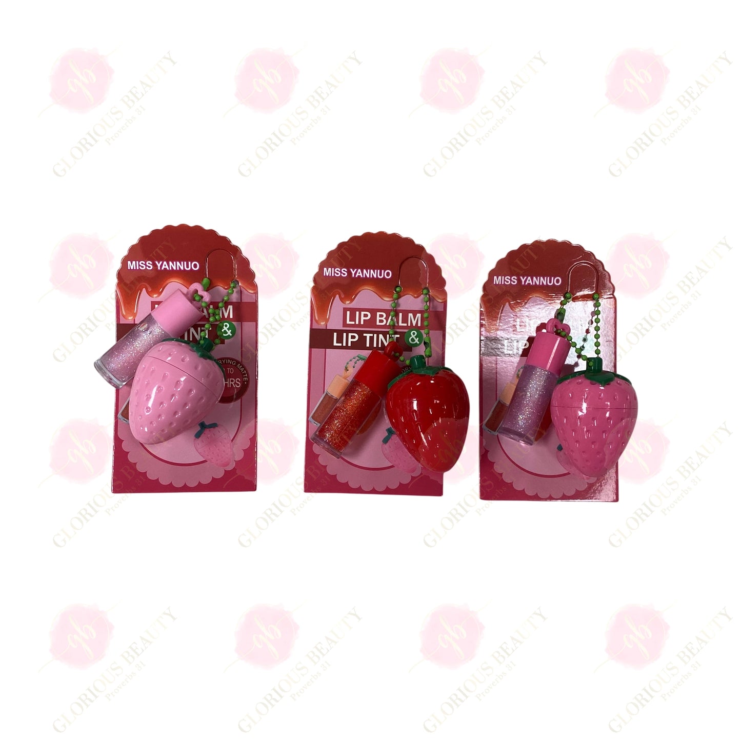 Lip Balm & Lip Tint (Strawberry) - 12PCS