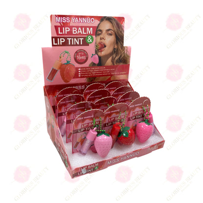 Lip Balm & Lip Tint (Strawberry) - 12PCS
