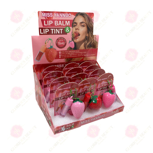 Lip Balm & Lip Tint (Strawberry) - 12PCS