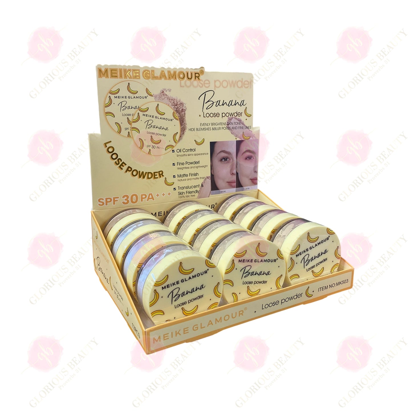 Banana Loose Setting Powder - 12PCS