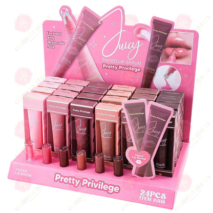 Juicy Tinted Lip Serum - 24PCS