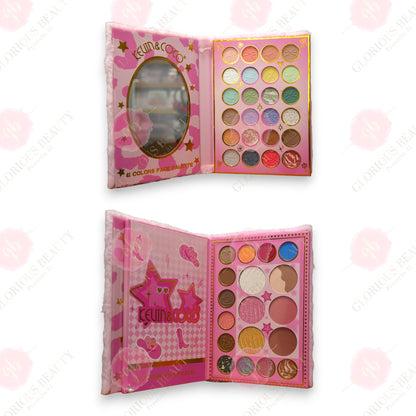 "Mean Girl" - Furry 42 Colors Palette Display - 6PCS