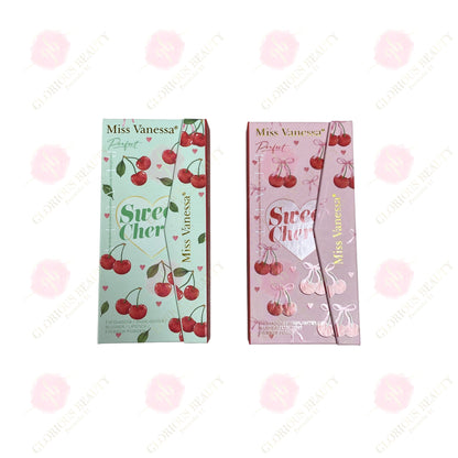 Sweet Cherry Perfect Eyeshadow/Highlighter/Blusher/Lipstick/Eyebrow Powder Palette - 12PCS