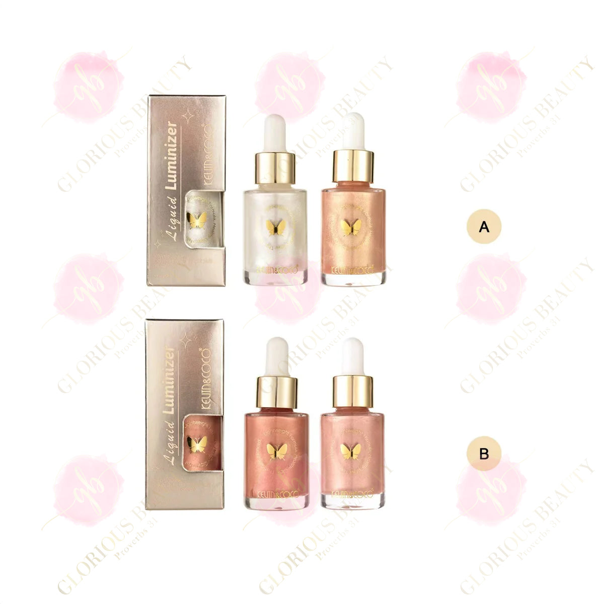 "Starry Shine" - Liquid Highlighter display set - 24PCS