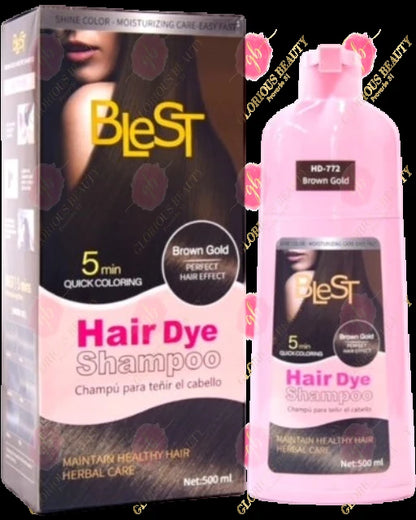 Brown Gold Hair Dye Shampoo