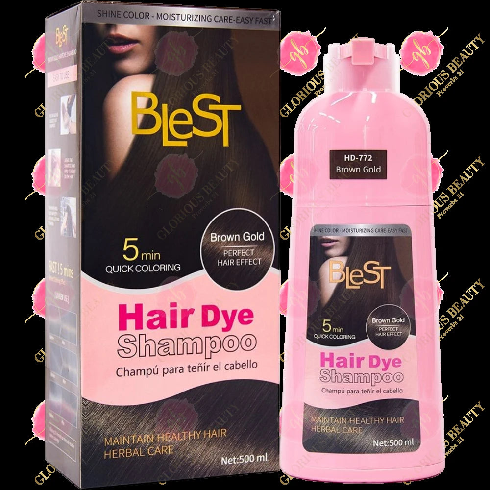 Brown Gold Hair Dye Shampoo