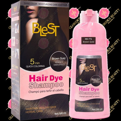 Brown Gold Hair Dye Shampoo