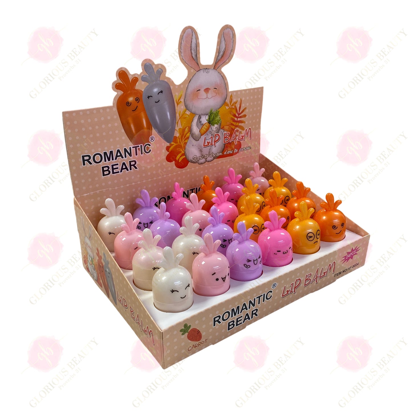 Carrot Lip Balm - 24PCS