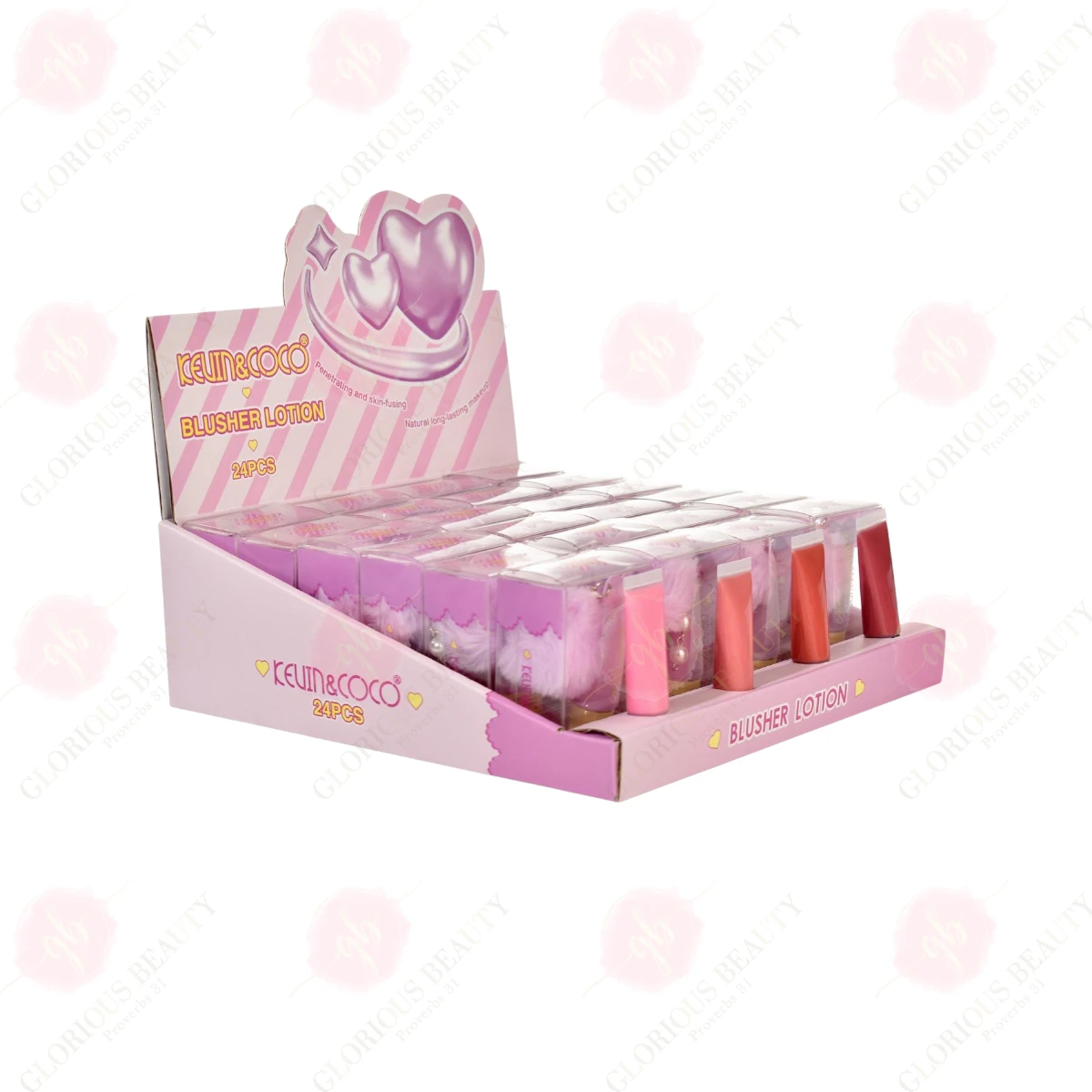 Purple Heart Blusher Lotion - 24PCS