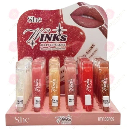 Winks Jelly Lip Gloss by S.he Makeup