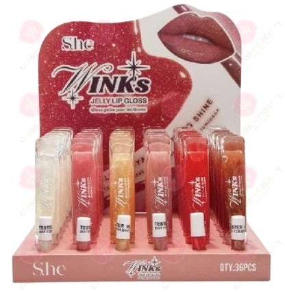 Winks Jelly Lip Gloss by S.he Makeup