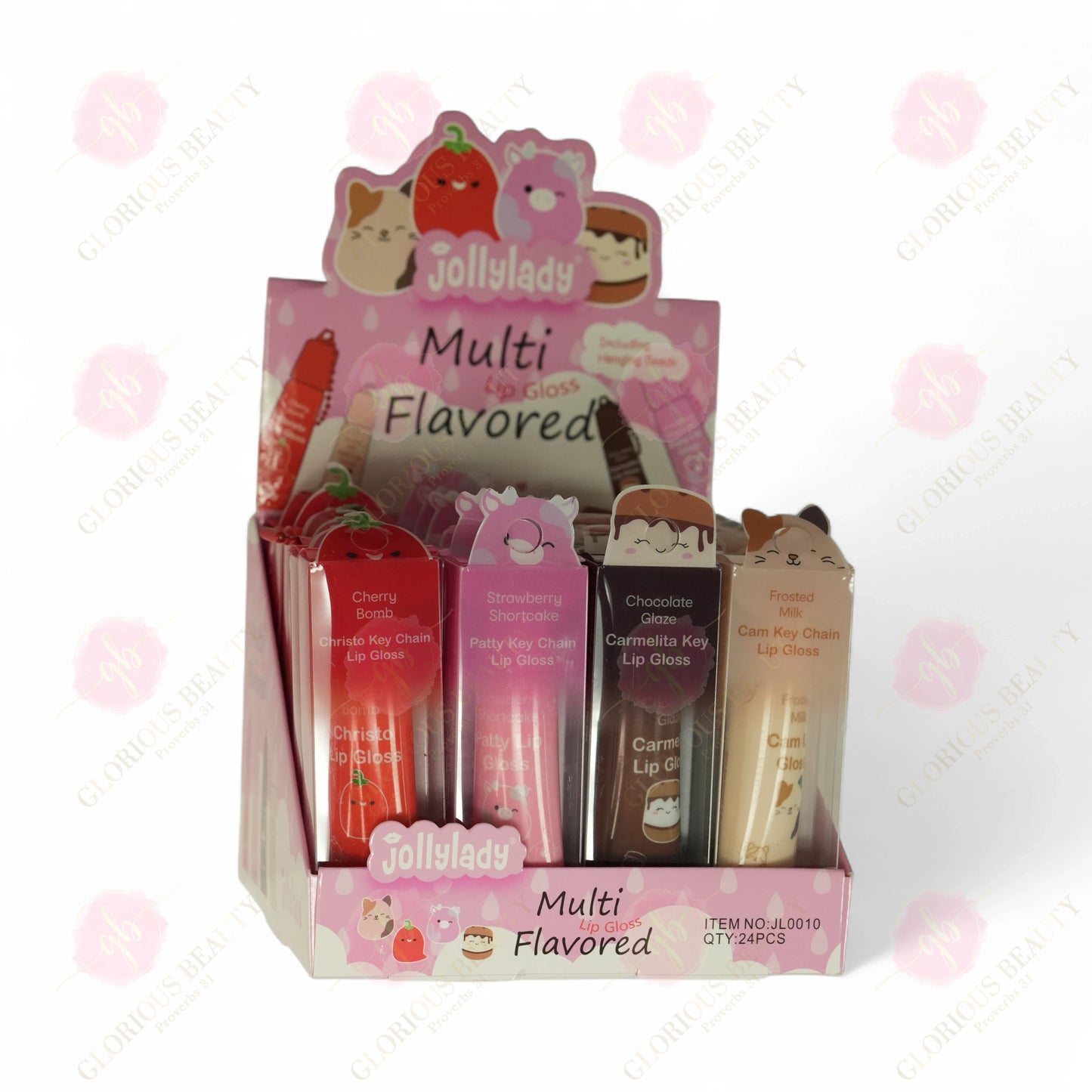 Multi Flavored Lip Gloss - 24PCS