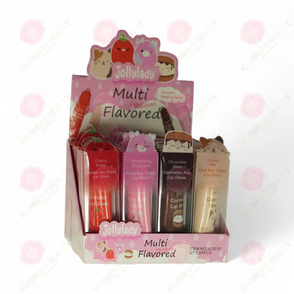 Multi Flavored Lip Gloss - 24PCS