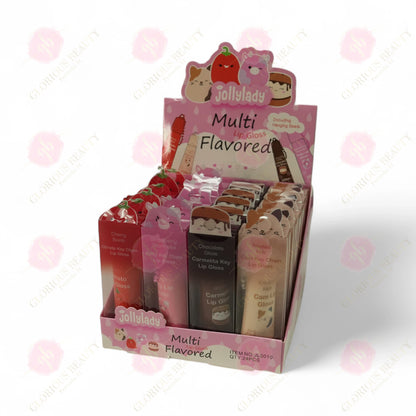 Multi Flavored Lip Gloss - 24PCS