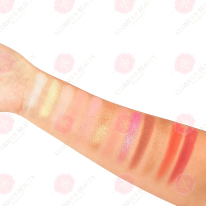 Vivid Jade 18-Color Eyeshadow Palette - 12PCS