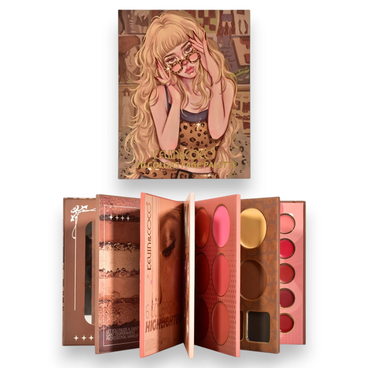 70-Colors 6 in 1 Face Palette