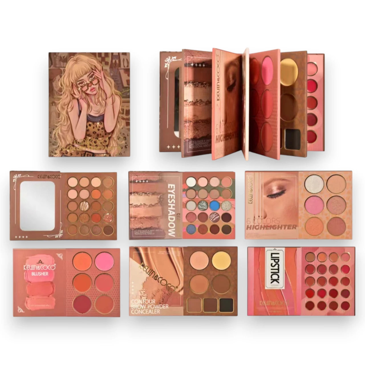 70-Colors 6 in 1 Face Palette