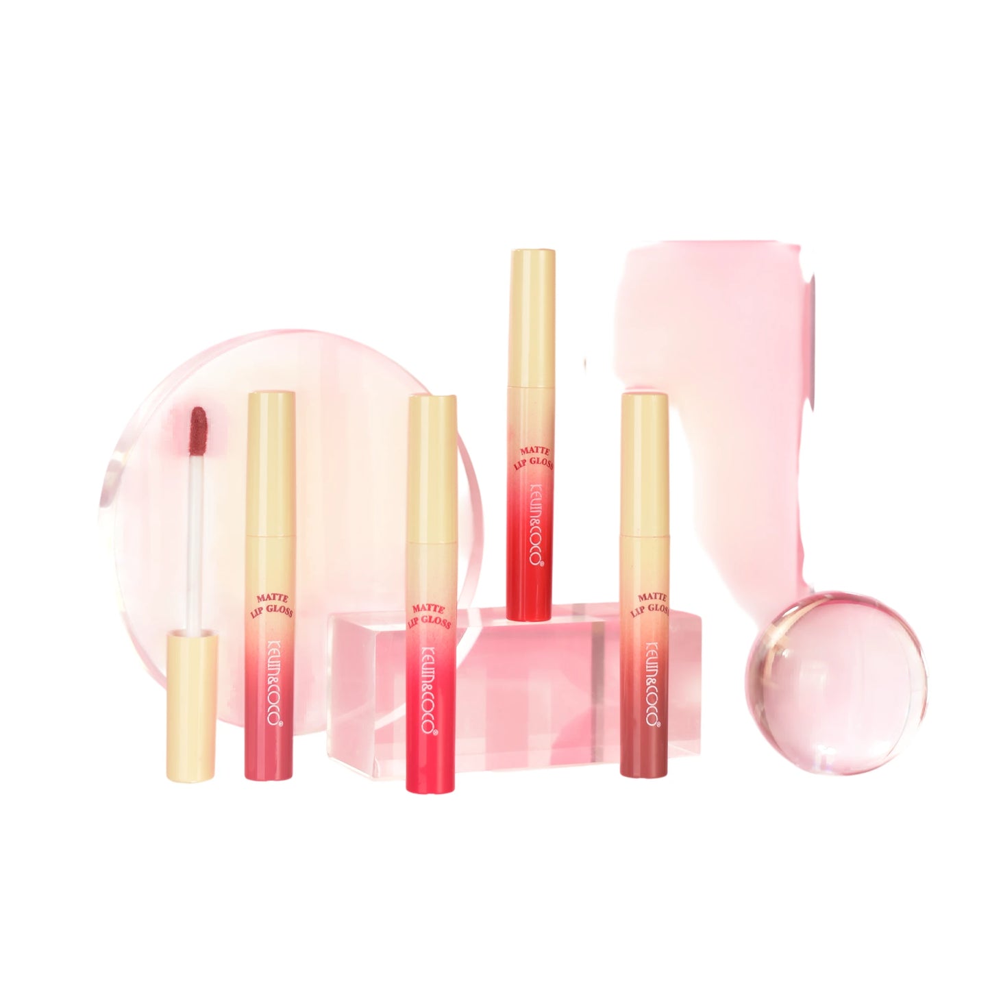 8 Colors Matte Lip Gloss - 48PCS