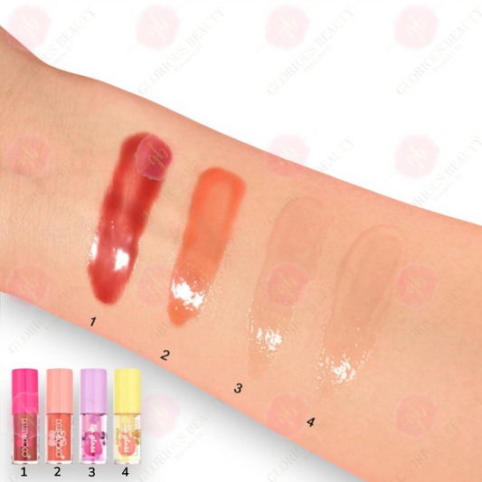 Fruit Satin Lip Gloss 4-Piece - 12PCS