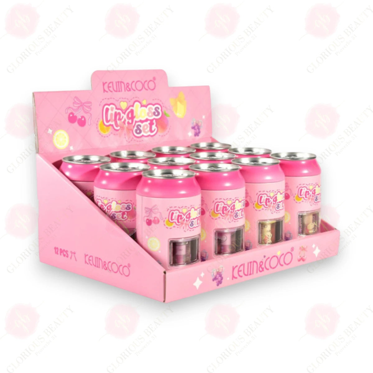 Fruit Satin Lip Gloss 4-Piece - 12PCS