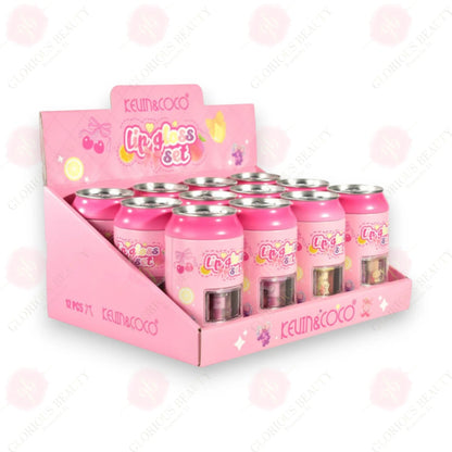 Fruit Satin Lip Gloss 4-Piece - 12PCS