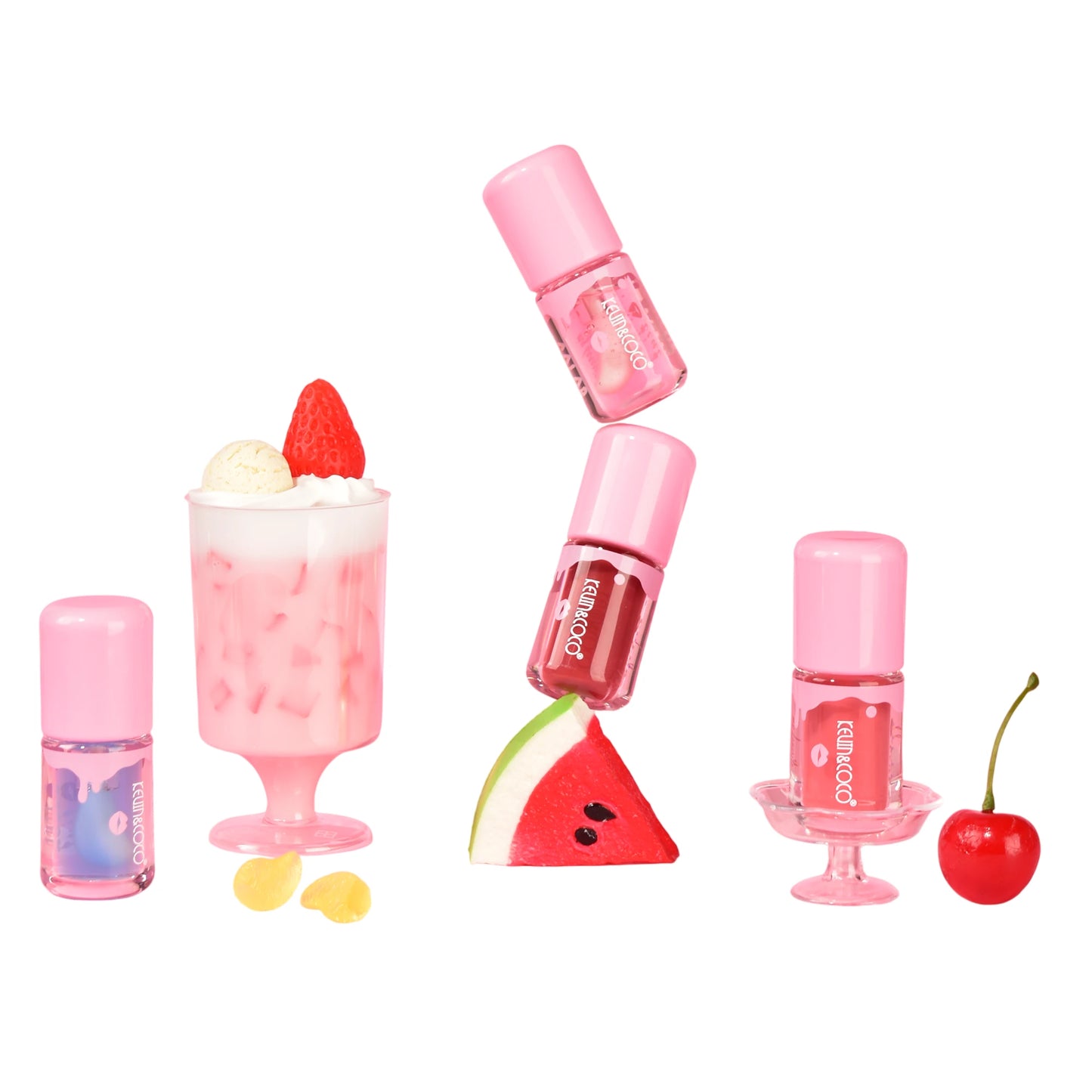 Ice Cream Flavours Lip Gloss - 24PCS