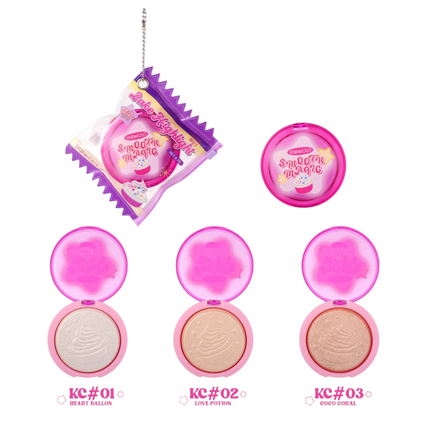 Neon Fantasy Baked Highlighter - 12PCS