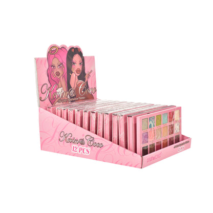 Spotlight City 18-Color Eyeshadow Palette - 12PCS